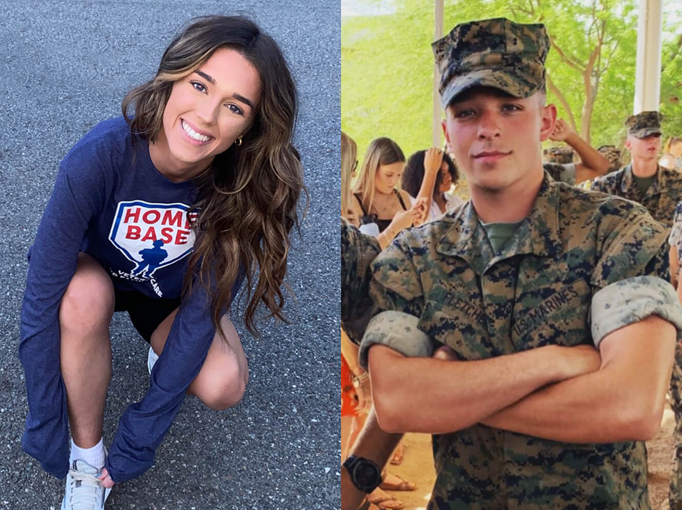 Brittany Fletcher is running the Boston Marathon to support Home Base and to honor Drew, her brother who is in the Marine Corps.